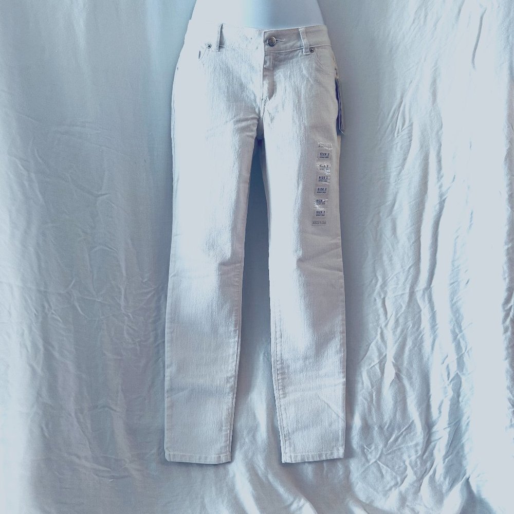 Kenneth Cole Reaction White Skinny Crop Jeans Size 2